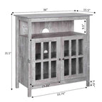 Meuble TV Highboy de 40 po avec armoires de rangement