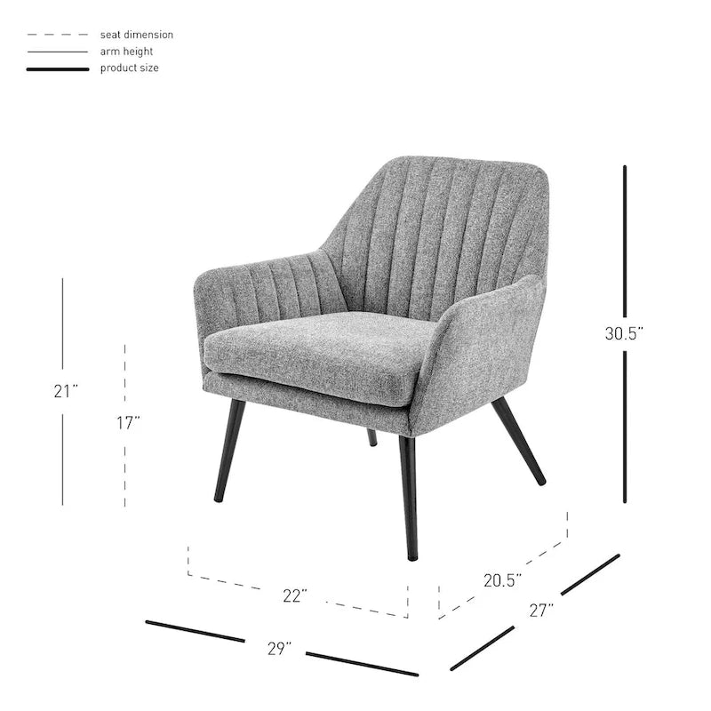Fauteuil d'appoint en tissu