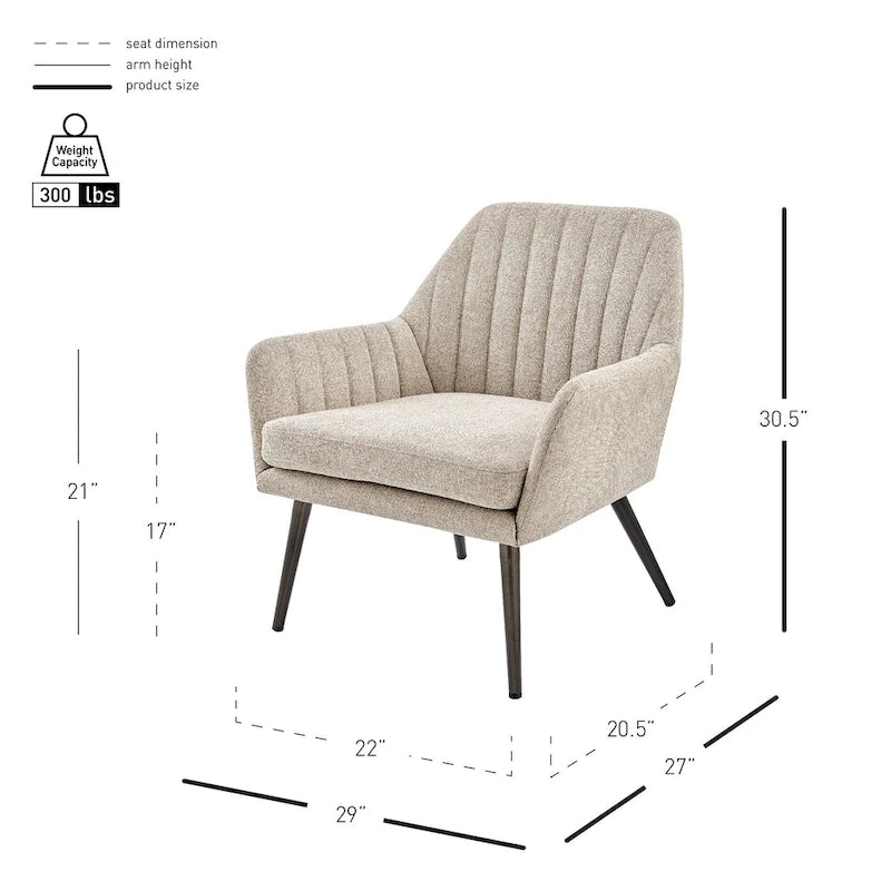 Fauteuil d'appoint en tissu