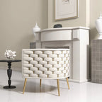 Fauteuil d'appoint rond en velours de style Mid-Century pour le salon
