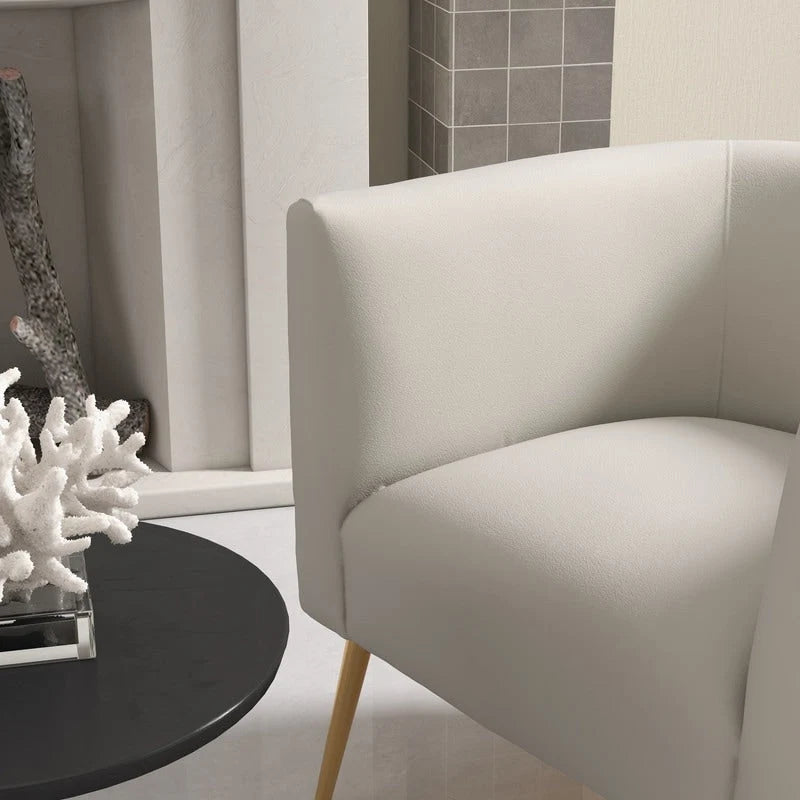 Fauteuil d'appoint rond en velours de style Mid-Century pour le salon