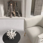 Fauteuil d'appoint rond en velours de style Mid-Century pour le salon