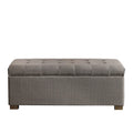 Banc de rangement capitonné