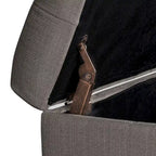 Banc de rangement capitonné