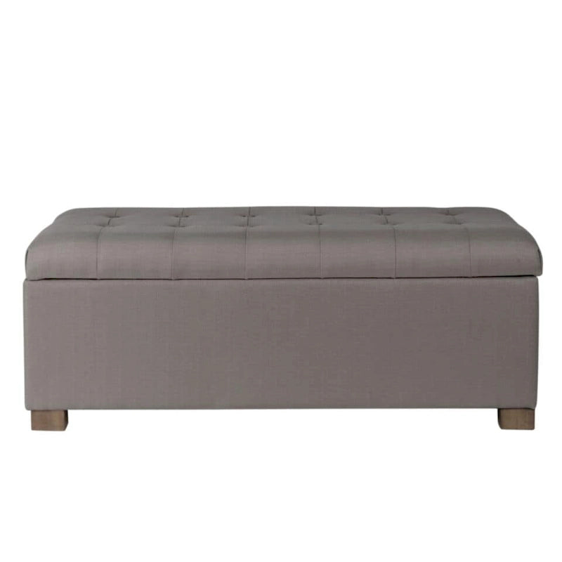 Banc de rangement capitonné