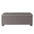 Banc de rangement capitonné