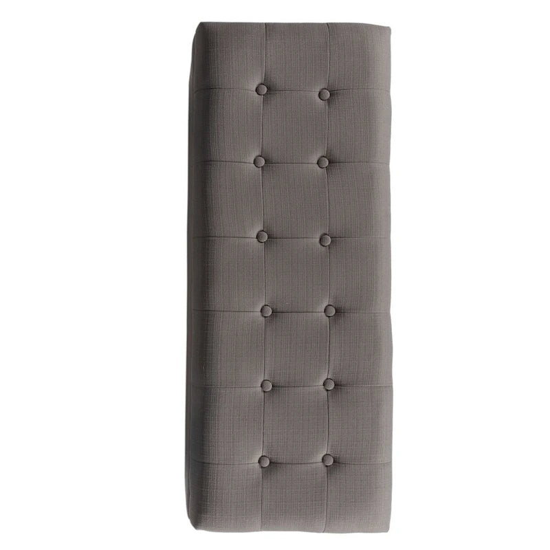 Banc de rangement capitonné