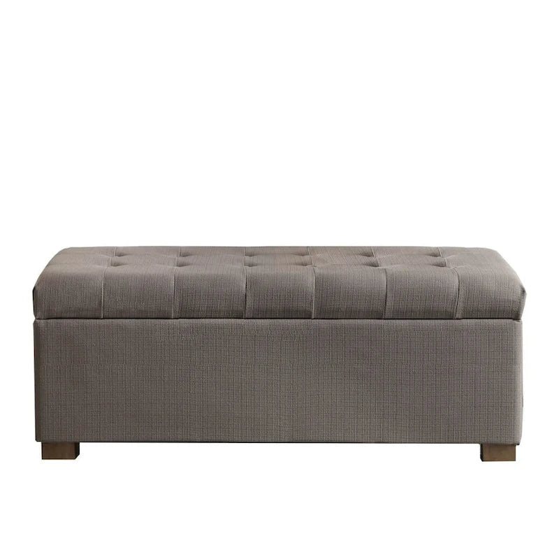 Banc de rangement capitonné