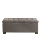Banc de rangement capitonné