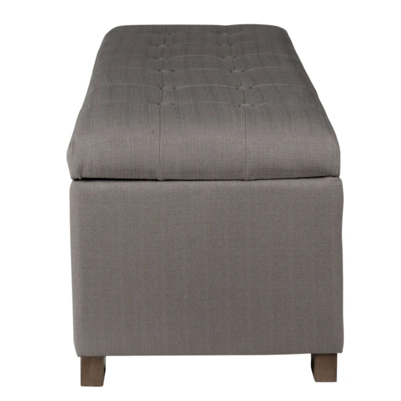 Banc de rangement capitonné