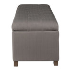Banc de rangement capitonné