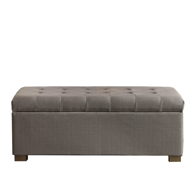 Banc de rangement capitonné