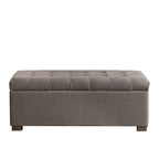 Banc de rangement capitonné