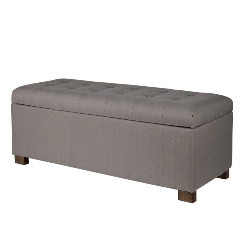 Banc de rangement capitonné