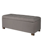 Banc de rangement capitonné