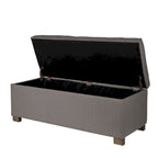 Banc de rangement capitonné
