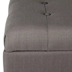 Banc de rangement capitonné
