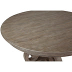 Table à manger ronde traditionnelle gris tourterelle de 48 pouces - gris tourterelle - gris tourterelle