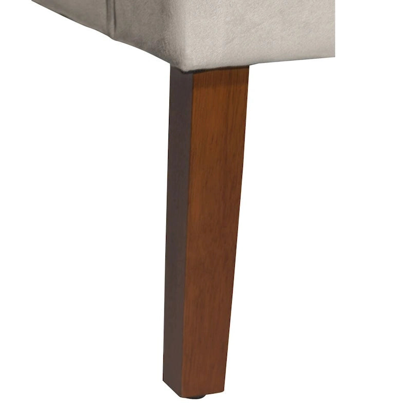 Dove Grey Velvet Swoop Arm Accent Chair