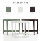 Console d'entrée décorative demi-lune marron minimaliste moderne à un seul niveau