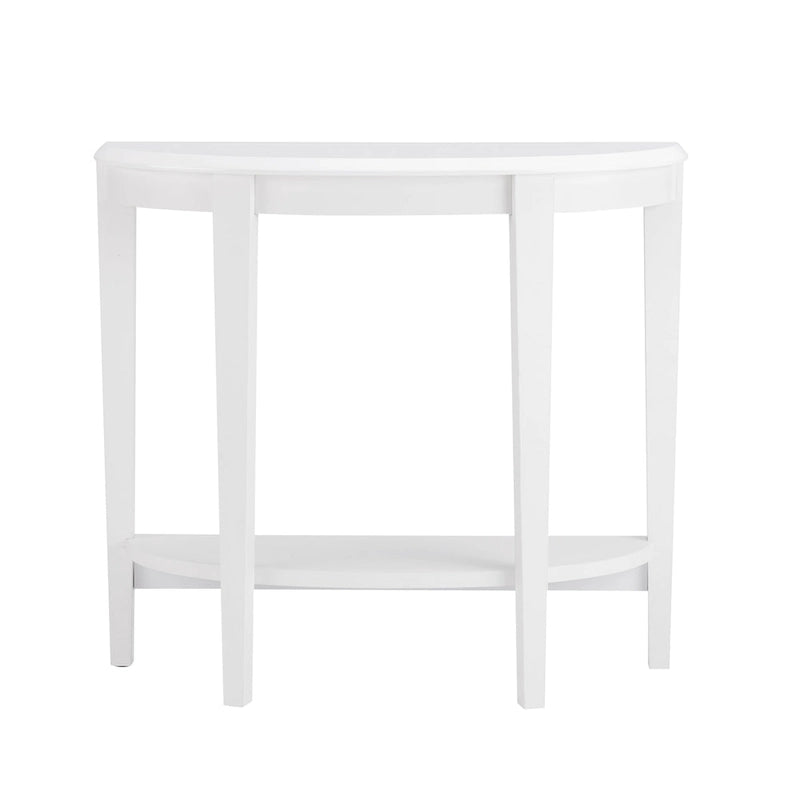 Console d'entrée décorative demi-lune marron minimaliste moderne à un seul niveau