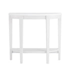 Console d'entrée décorative demi-lune marron minimaliste moderne à un seul niveau