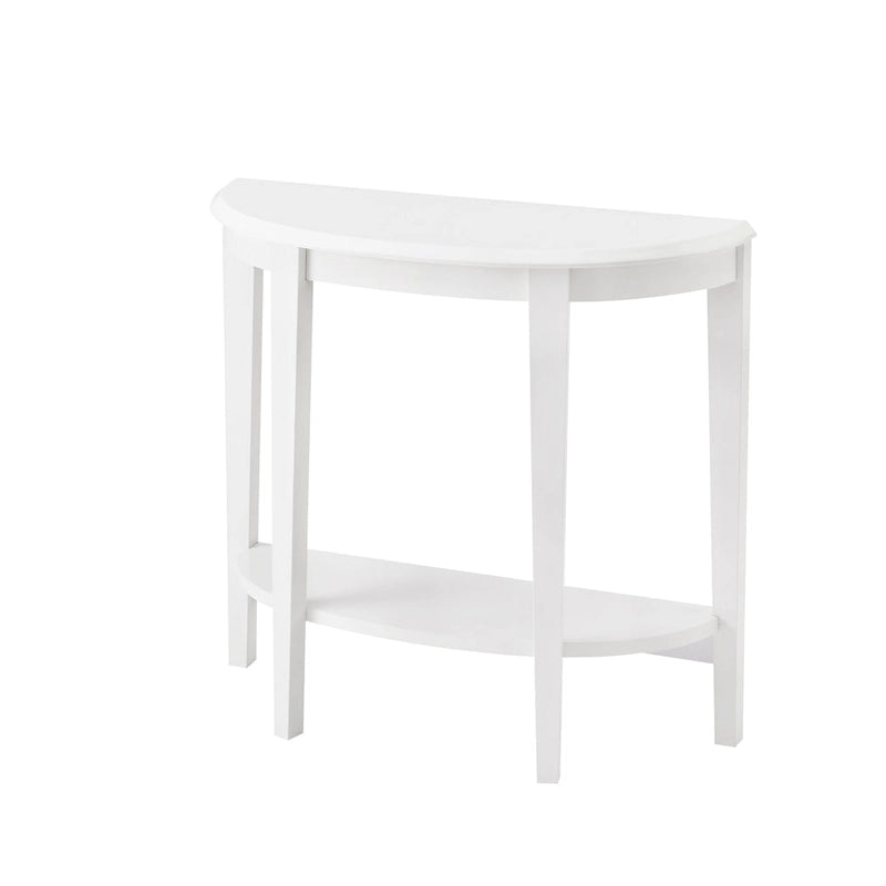 Console d'entrée décorative demi-lune marron minimaliste moderne à un seul niveau