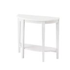 Console d'entrée décorative demi-lune marron minimaliste moderne à un seul niveau
