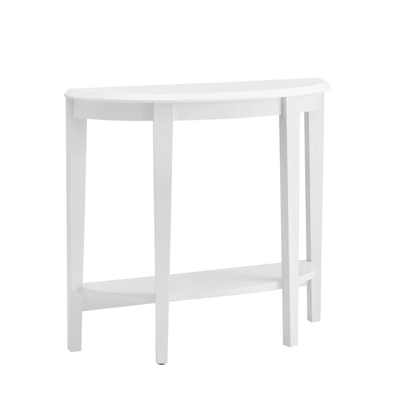 Console d'entrée décorative demi-lune marron minimaliste moderne à un seul niveau