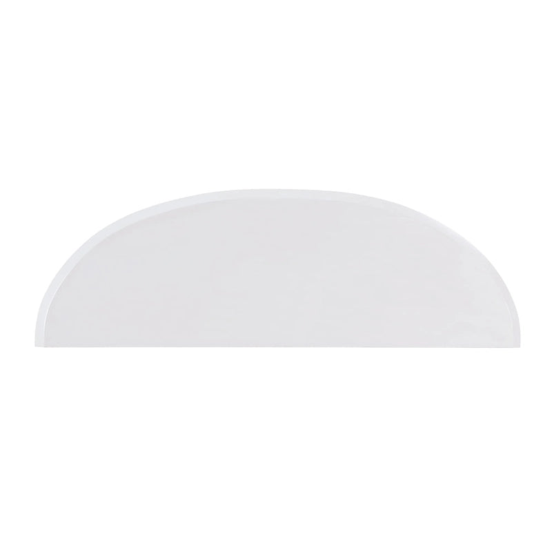 Console d'entrée décorative demi-lune marron minimaliste moderne à un seul niveau