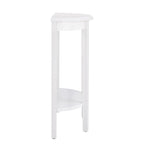 Console d'entrée décorative demi-lune marron minimaliste moderne à un seul niveau