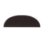 Console d'entrée décorative demi-lune marron minimaliste moderne à un seul niveau
