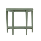 Console d'entrée décorative demi-lune marron minimaliste moderne à un seul niveau