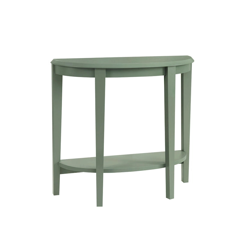 Console d'entrée décorative demi-lune marron minimaliste moderne à un seul niveau
