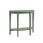 Console d'entrée décorative demi-lune marron minimaliste moderne à un seul niveau