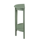 Console d'entrée décorative demi-lune marron minimaliste moderne à un seul niveau