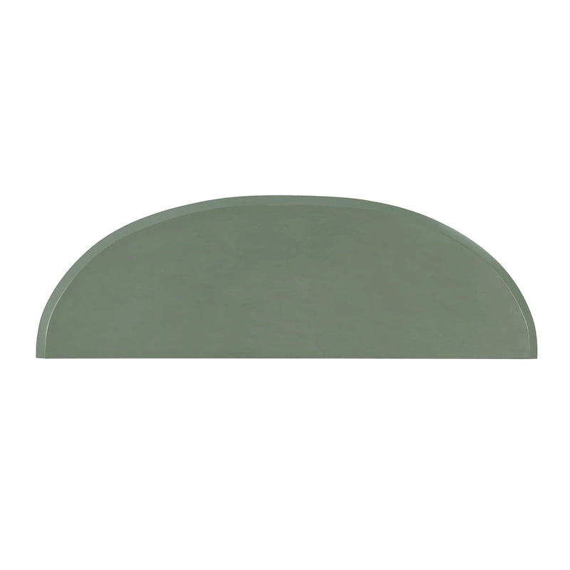 Console d'entrée décorative demi-lune marron minimaliste moderne à un seul niveau