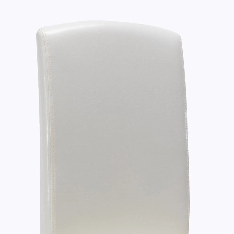 Chaise de salle à manger moderne en similicuir