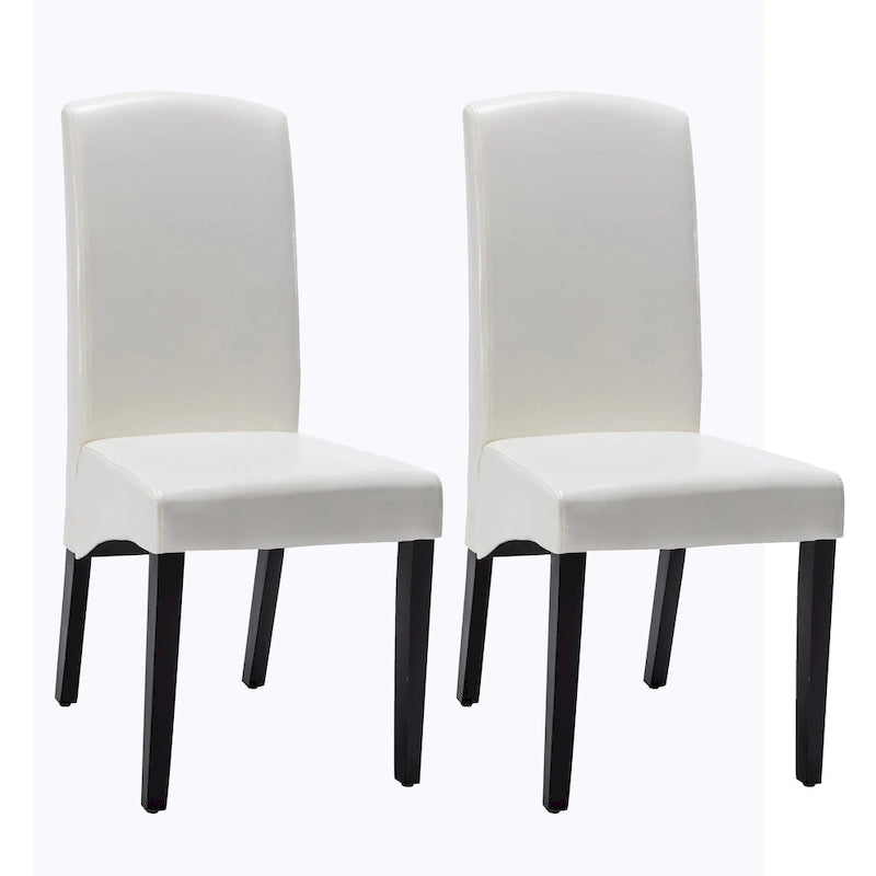 Chaise de salle à manger moderne en similicuir