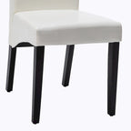 Chaise de salle à manger moderne en similicuir