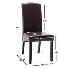 Chaise de salle à manger moderne en similicuir