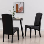 Chaise de salle à manger moderne en similicuir