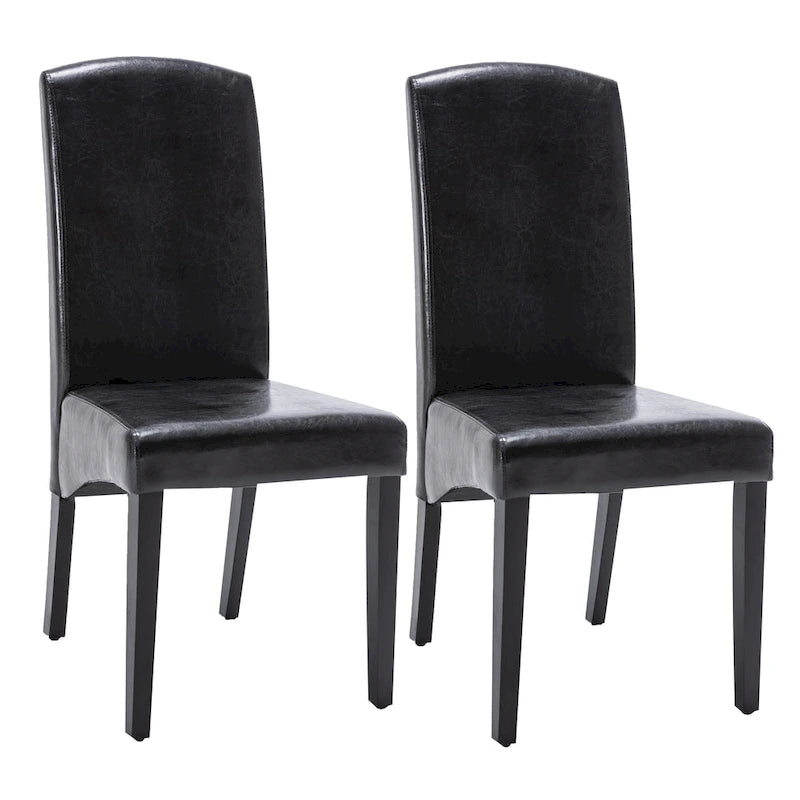 Chaise de salle à manger moderne en similicuir