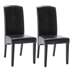 Chaise de salle à manger moderne en similicuir