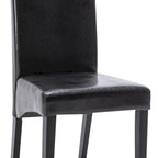 Chaise de salle à manger moderne en similicuir
