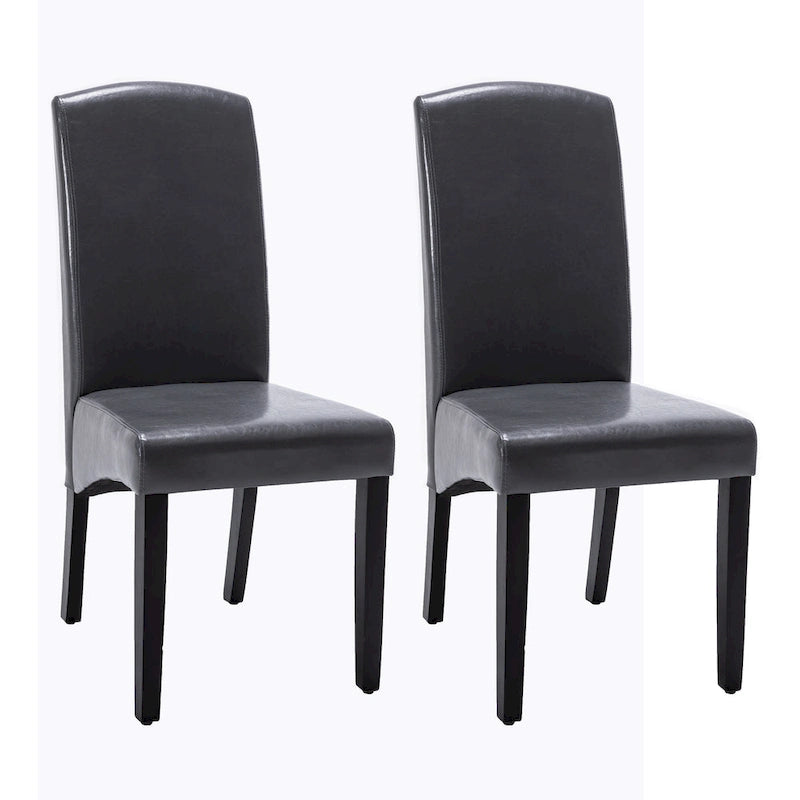 Chaise de salle à manger moderne en similicuir