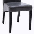 Chaise de salle à manger moderne en similicuir
