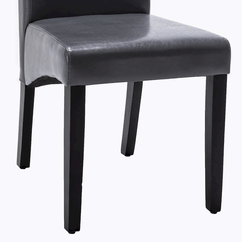 Chaise de salle à manger moderne en similicuir