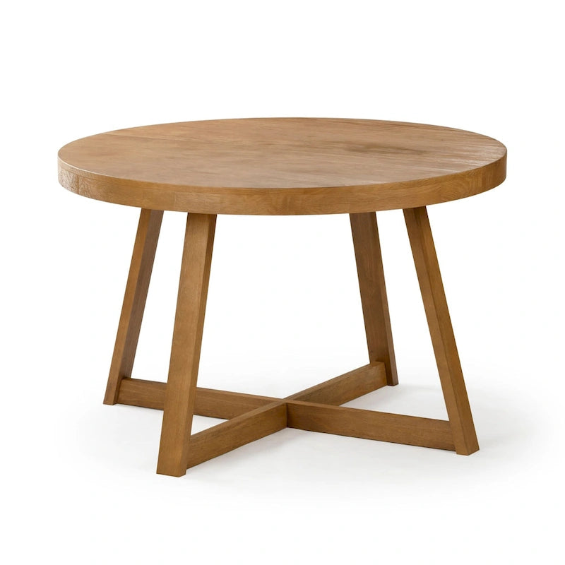 Classic Solid Wood Round Dining Table - 47