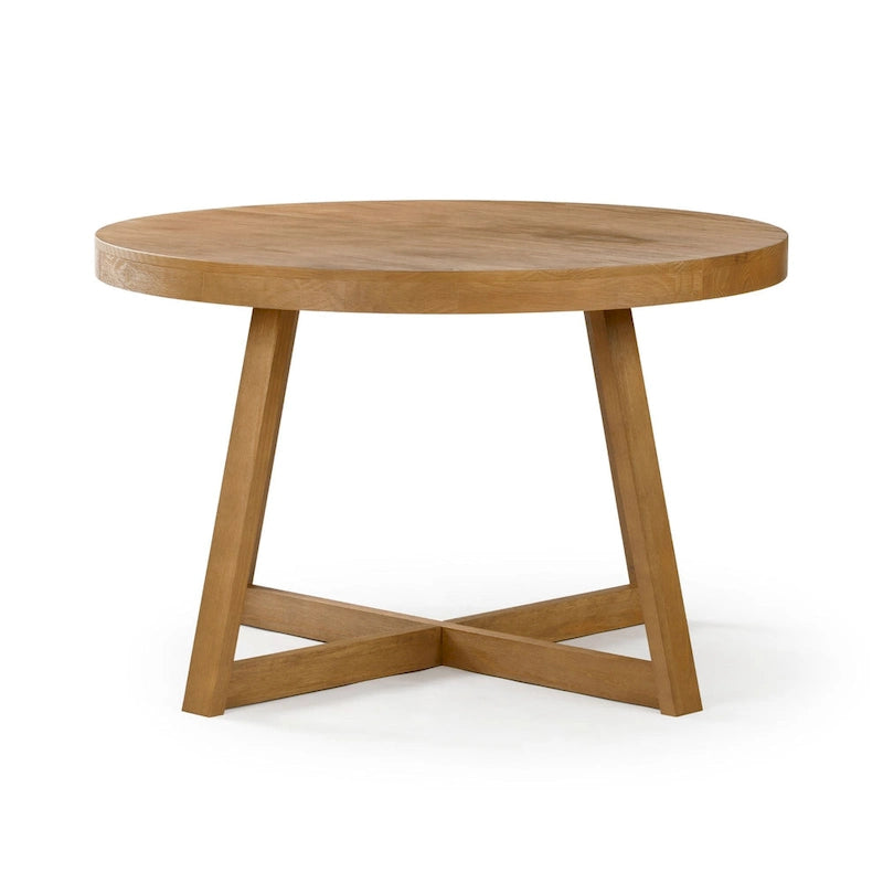 Classic Solid Wood Round Dining Table - 47